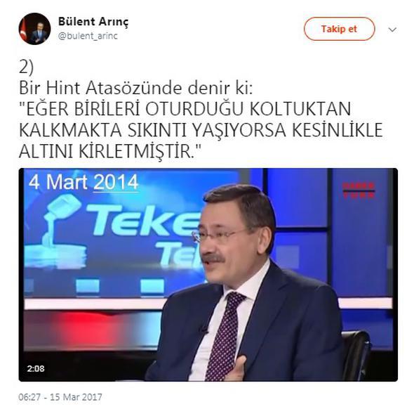 Çok konuşulan Gökçek tweet'i