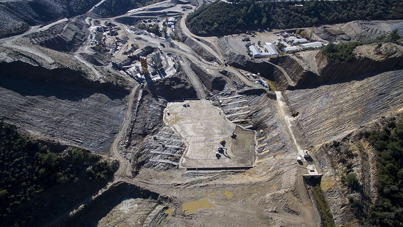 Ergenli Barajı’ndaki çalışmalar 24 saat devam ediyor