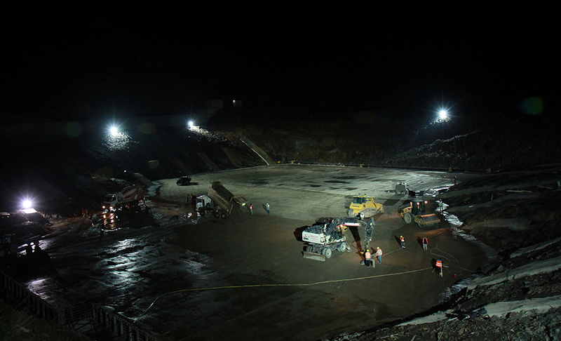 Ergenli Barajı’ndaki çalışmalar 24 saat devam ediyor