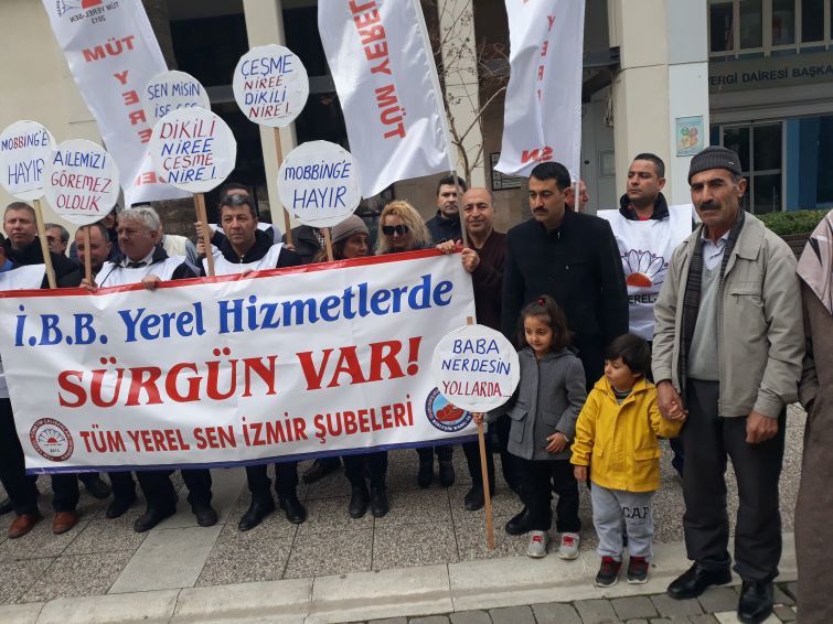 Tüm Yerel Sen'den 'sürgün' protestosu