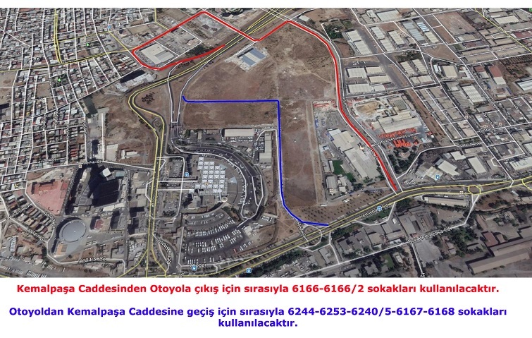 Otogar ve çevresine yeni trafik düzeni