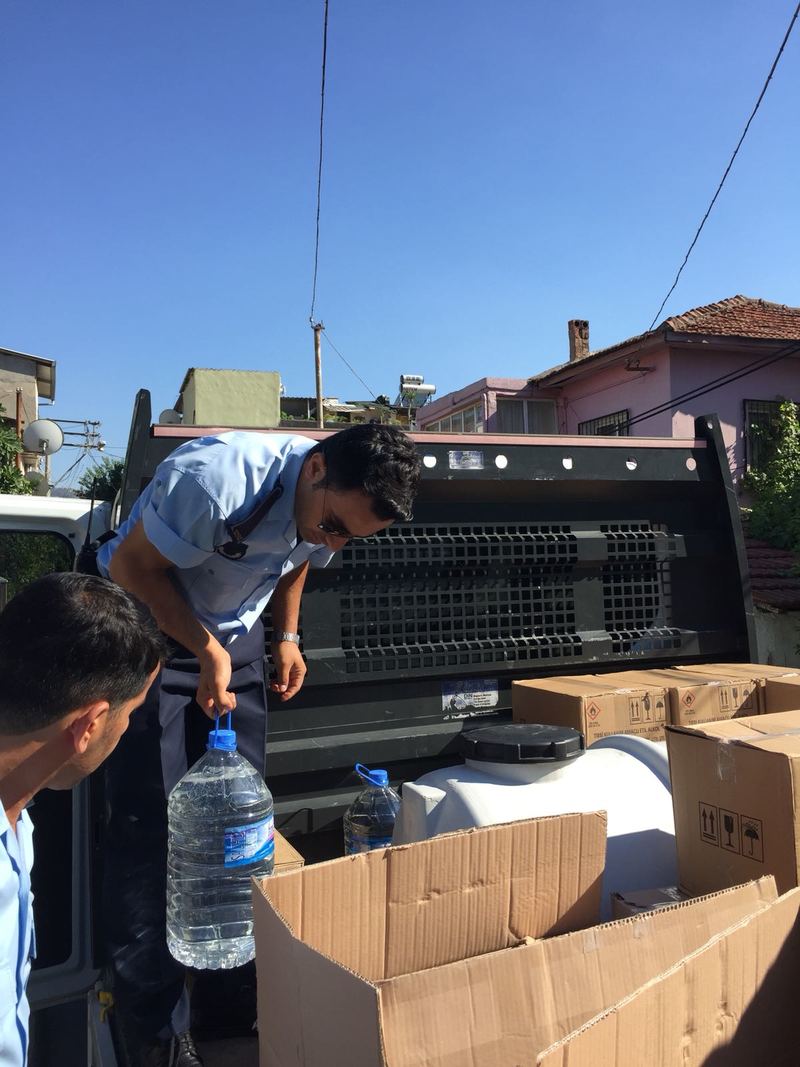 Zabıta ve polisten sahte içki operasyonu