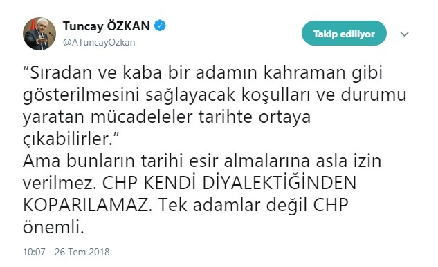 CHP'li Özkan'dan İnce'ye: Söylediklerini ispat edemeyen şerefsizdir