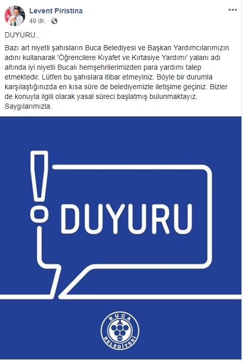 Başkan Piriştina uyardı: Lütfen bu şahıslara itibar etmeyin