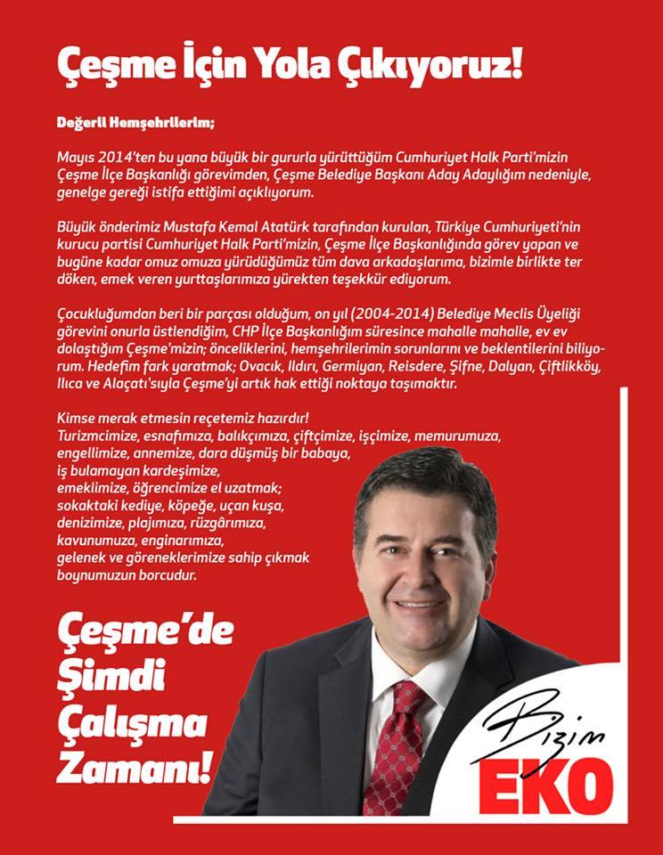 Çeşme için yola çıkıyor!