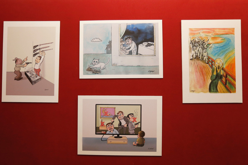 Kadın sorunu çizgilerle anlatıldı