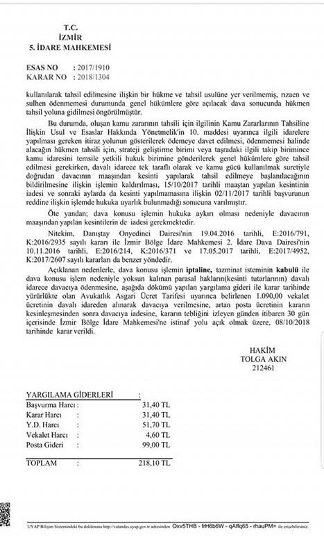 Tüm-Bel-Sen’den hukuk zaferi