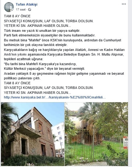 Karşıyaka'daki tarihi bina yine unutuldu!