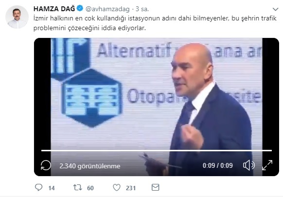 AKP'li Hamza Dağ'dan Tunç Soyer'e "Halkalı" salvosu