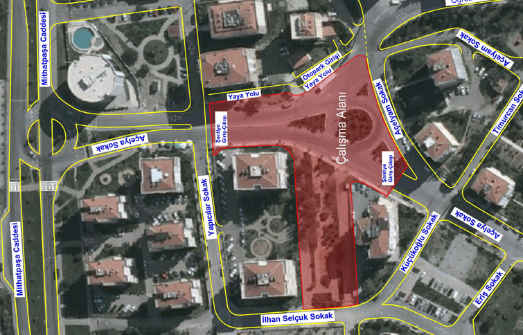 O kavşakta trafik düzenlemesi