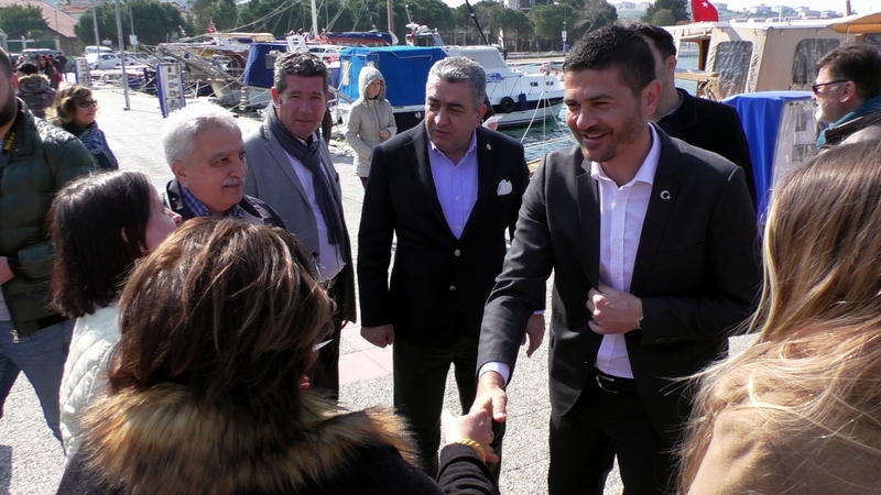 Serter Foça'da Gürbüz için destek istedi