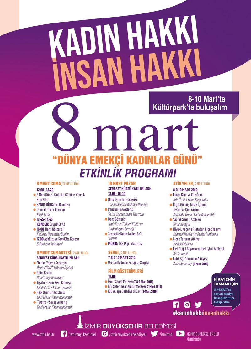 Büyükşehir'den kadınlara 3 günlük program