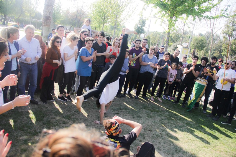 Başkan Adayı İduğ’dan capoeira dansı