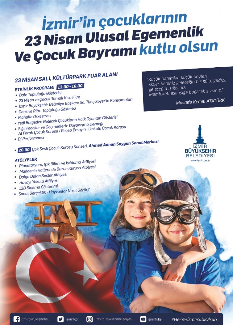 23 Nisan, Kültürpark ve altı ilçede kutlanacak