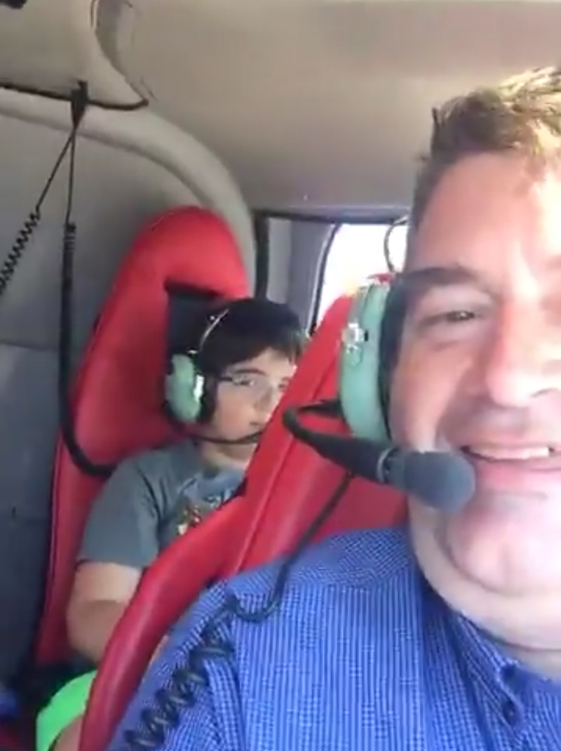 Başkan Ekrem Oran havadan denetledi