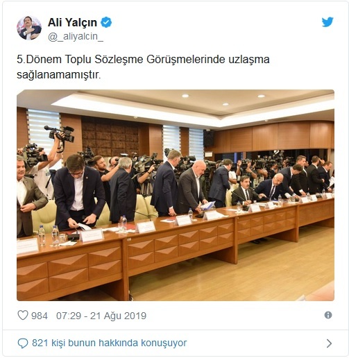 Hükümetle memur zamda anlaşamadı