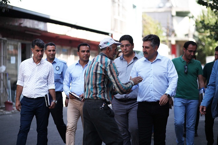 Başkan Sandal saha çalışmalarını sürdürüyor