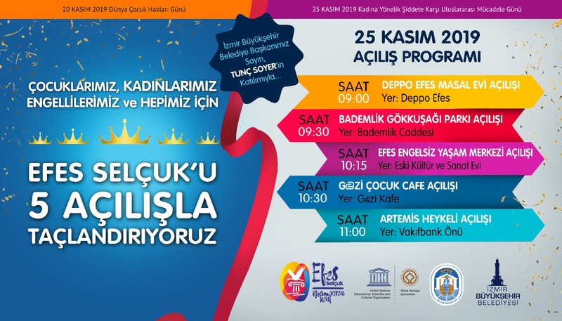 Efes Selçuk beş açılışla taçlanıyor