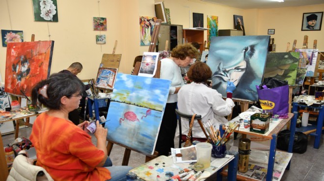 Narlıdere’nin kurslarına büyük ilgi