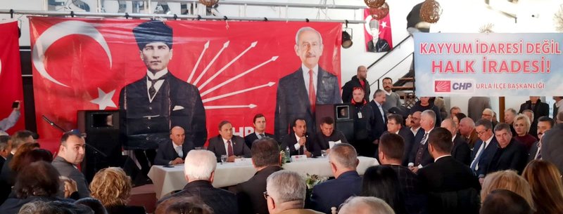 CHP'den Urla'da kayyuma karşı toplantı