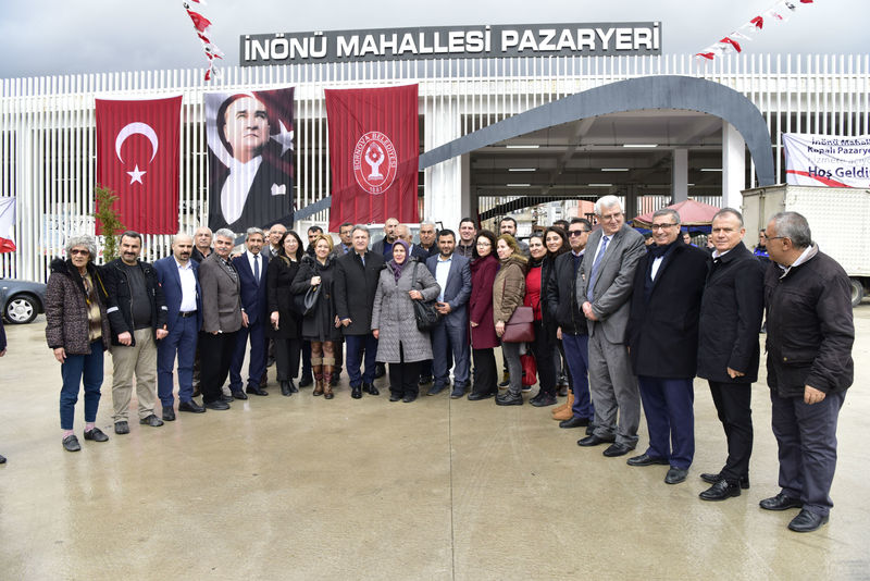 Bornova Belediyesi  İnönü Mahallesi Pazaryeri hizmete girdi