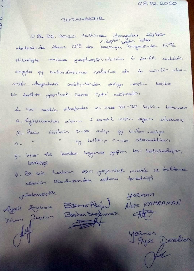 CHP Karabağlar’da Kadın Kolları seçimi iptal!