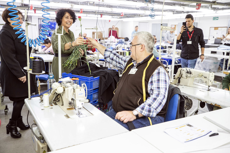 Tunç Soyer Roteks Tekstil’de kadınlarla bir araya geldi
