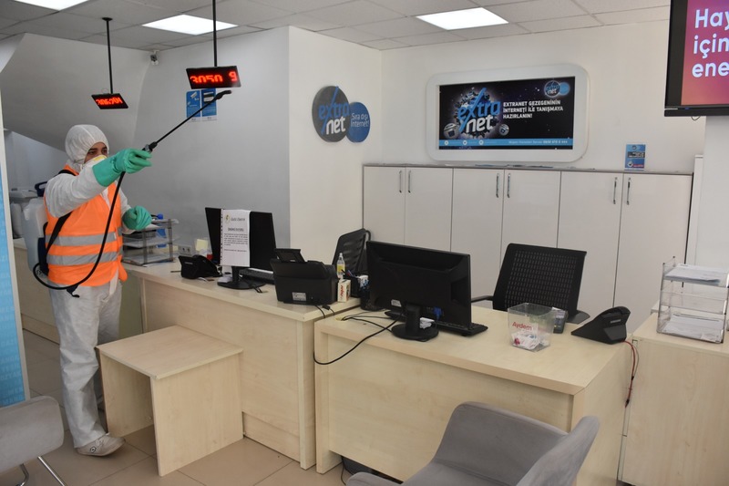 Menemen Belediyesi’nin koronavirüs seferberliği devam ediyor