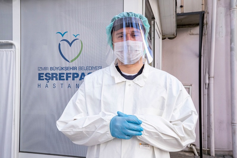 Eşrefpaşa Hastanesi’nde sağlık çalışanları için özel koruma