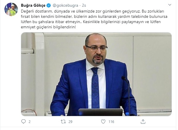 Koronavirüs fırsatçılarına karşı uyardı