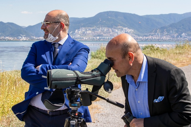 Başkan Soyer Güney Gediz Deltası projesini yerinde inceledi