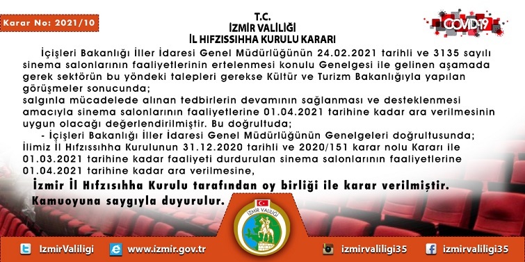 İzmir'de yeni koronavirüs kararı! 1 Nisan'a kadar uzatıldı