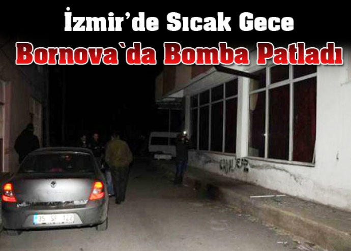 Bornova`da bomba patladı Bornova`da bomba patladı