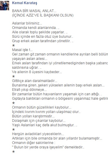 Karataş'tan Müdür Yakıştırması