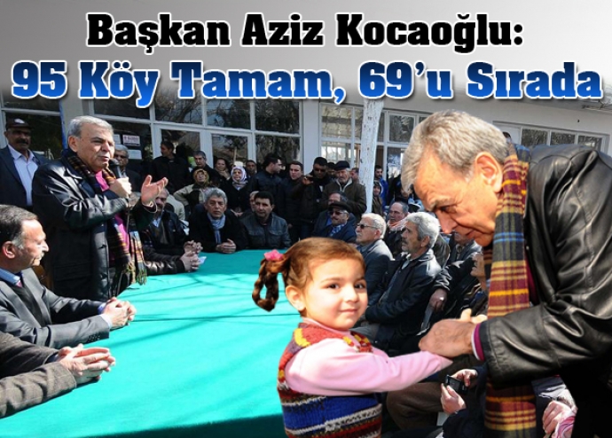 95 köy tamam, 69’u sırada