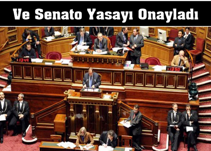 Ve Senato yasayı onayladı Ve Senato yasayı onayladı